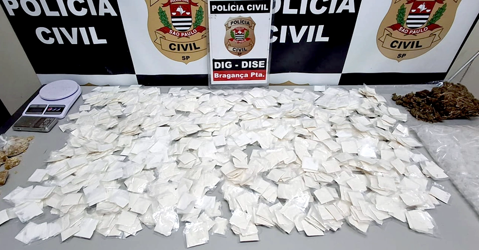 DISE apreende mais de 1.000 porções de cocaína