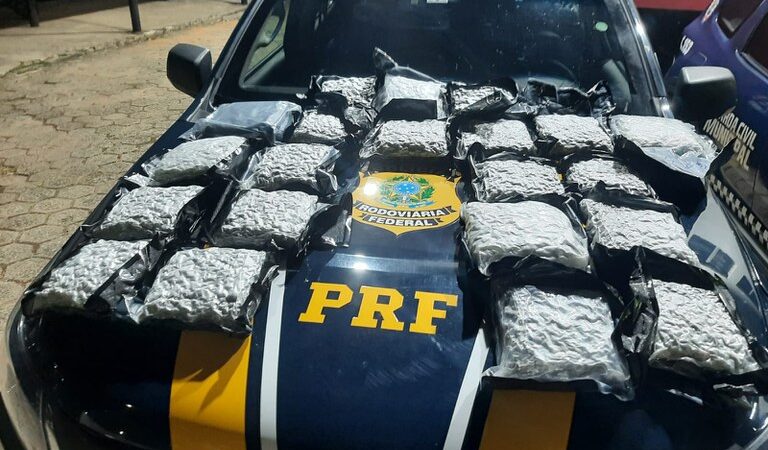 PRF apreende 12kg de drogas e prende traficante na Fernão Dias