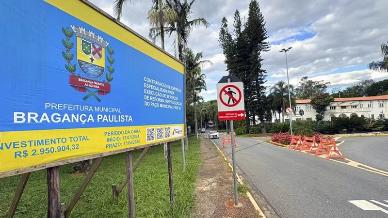 Obra no Paço Municipal fica R$ 869 mil mais cara