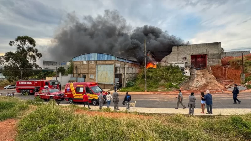 Empresa de itens para pets pega fogo em Bragança Paulista
