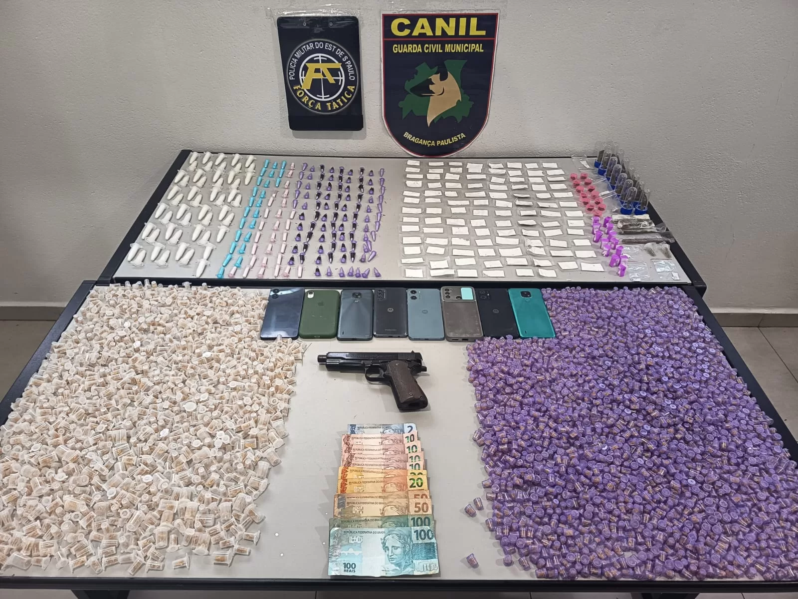 PM apreende mais de 3600 porções de drogas em Bragança