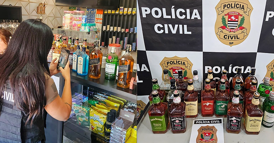 Empresário preso por vender bebidas falsificadas em Bragança Paulista