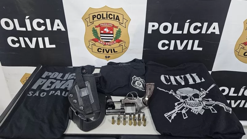 Falso policial preso com arma adulterada em Bragança Paulista