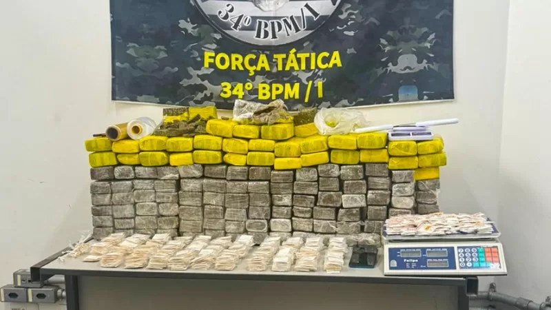 Força Tática realiza mega apreensão de maconha na Região Bragantina