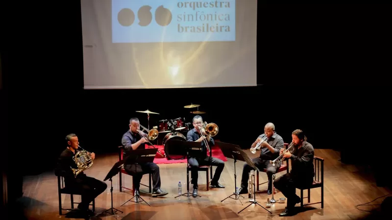 Músicos da Orquestra Brasileira fazem apresentação em Bragança