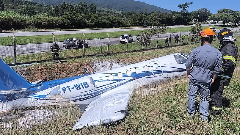 Aeronave que decolou de Bragança Paulista se acidenta em Jundiaí
