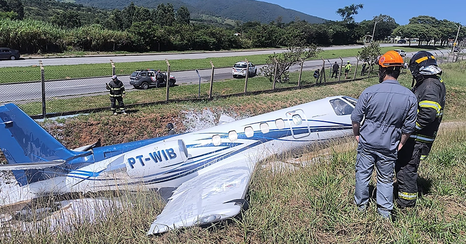 Aeronave que decolou de Bragança Paulista se acidenta em Jundiaí
