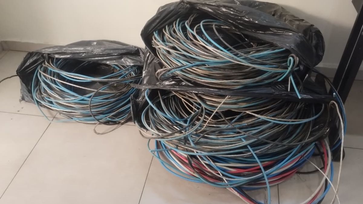PM combate furto de fios e cabos e efetua duas prisões em Bragança