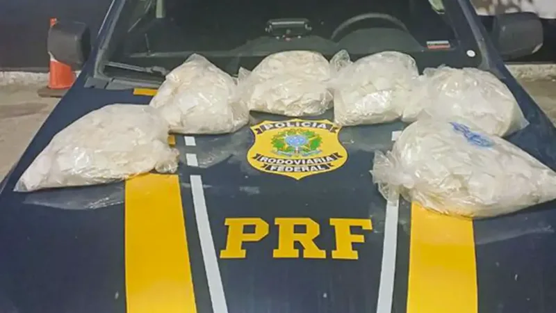 PRF apreende mais de 8 mil papelotes de cocaína na Fernão Dias