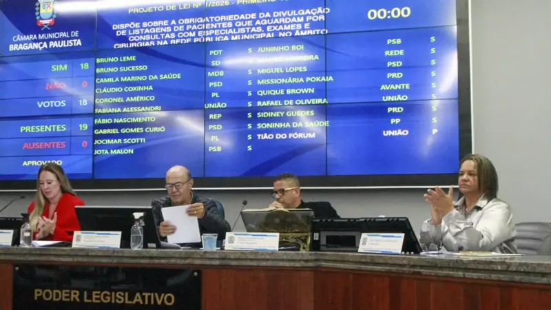 Vereadores aprovam em 1º turno transparência na “fila da saúde”