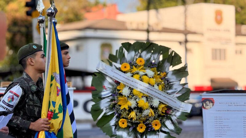 Feriado de 9 de julho tem homenagem em Bragança Paulista