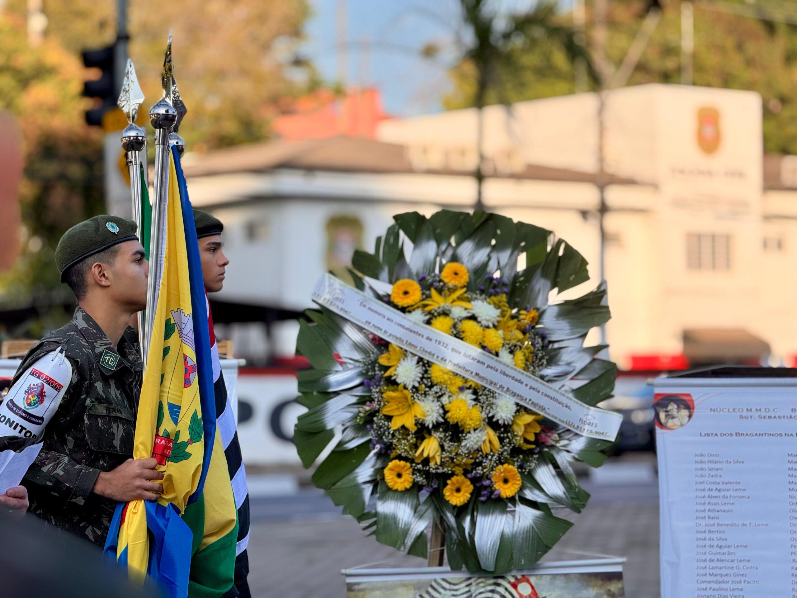 Feriado de 9 de julho tem homenagem em Bragança Paulista