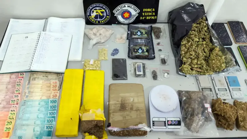 Ação no Parque dos Estados apreende 7 kg de drogas