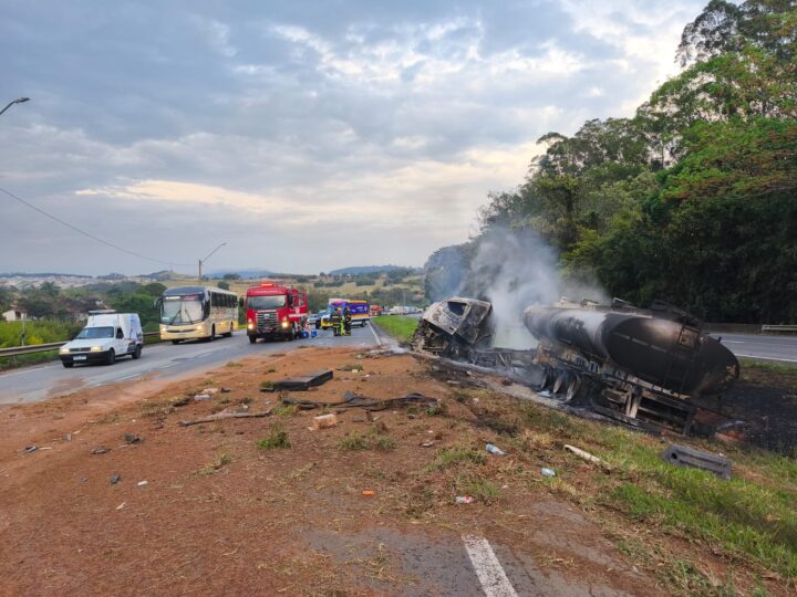 Mulher morre em acidente na Rodovia Fernão Dias