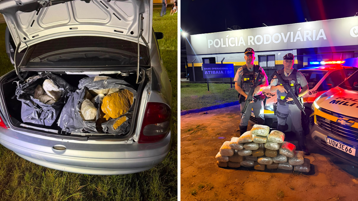Policia apreende 28 kg de maconha em rodovia