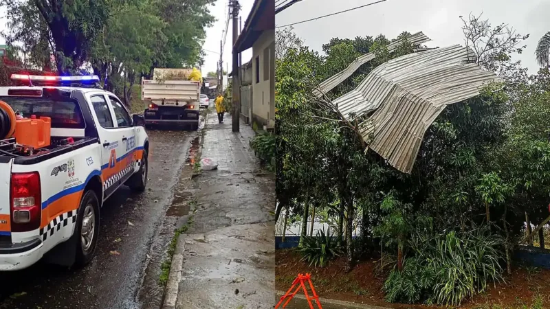 Defesa Civil registra ventos de 68 km/h em Bragança Paulista