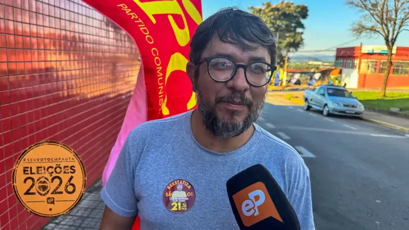 Candidato a governador do Partido Comunista Brasileiro visita Bragança Paulista