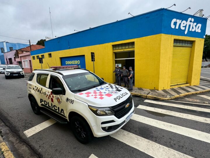 Ladrões invadem instituição financeira em Bragança Paulista