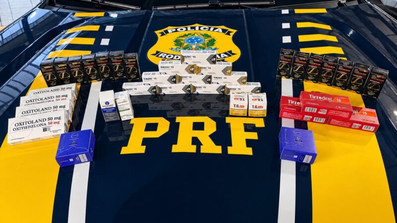 PRF apreende canetas emagrecedoras na Rodovia Fernão Dias