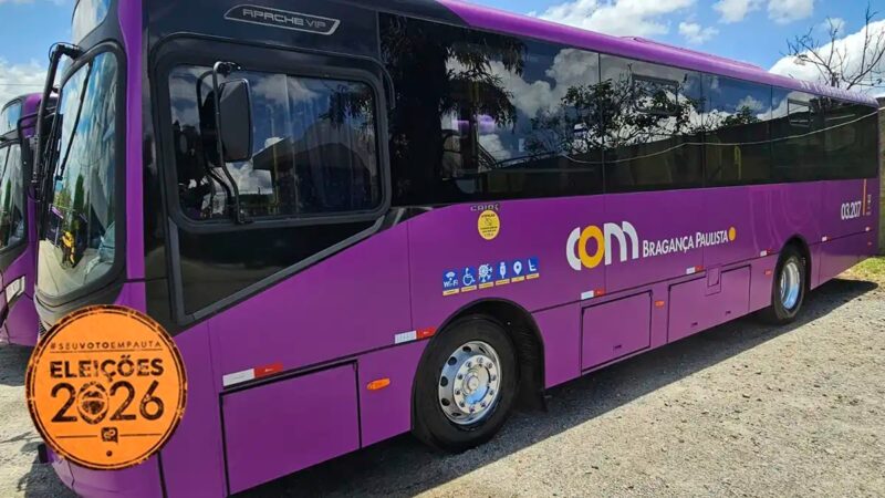 Eleições 2026: ônibus são gratuitos e não é necessário Cartão Cidadão Bragantino